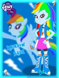 Size: 774x1032 | Tagged: safe, artist:meganlovesangrybirds, rainbow dash, equestria girls, g4