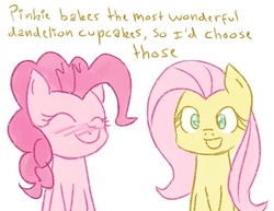 Size: 657x508 | Tagged: safe, artist:biscuitpone, fluttershy, pinkie pie, g4