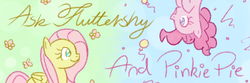 Size: 750x250 | Tagged: safe, artist:speccysy, fluttershy, pinkie pie, ask fluttershy and pinkie pie, g4, banner