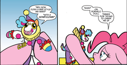 Size: 595x308 | Tagged: safe, artist:ben bates, idw, pinkie pie, ponyacci, g4, spoiler:comic