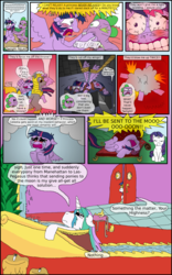 Size: 1024x1638 | Tagged: safe, artist:firefanatic, princess celestia, rarity, spike, twilight sparkle, alicorn, pony, g4, alliance, bath, clipper, crying, dungeon, explosion, fainting couch, female, mare, panic attack, rope, royal guard, twilight sparkle (alicorn)