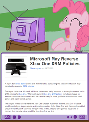 Size: 838x1142 | Tagged: safe, pinkie pie, g4, exploitable meme, tv meme, xbox, xbox one