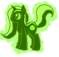 Size: 715x696 | Tagged: safe, artist:radioactiveskunk, oc, oc only, original species, skunk, skunk pony, scrunchy face, solo