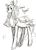 Size: 500x700 | Tagged: safe, artist:nemuritor, artist:shiroganeigh, pony, fire emblem, fire emblem awakening, monochrome, ponified, solo, sumia