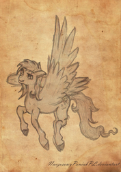 Size: 1024x1443 | Tagged: safe, artist:naczosowyponiakpl, derpy hooves, pegasus, pony, g4, female, hoers, mare, solo