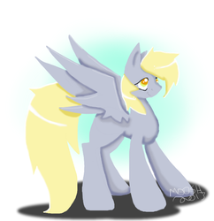 Size: 618x639 | Tagged: safe, artist:mooshica, derpy hooves, pegasus, pony, g4, blank flank, female, mare, solo