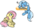 Size: 228x186 | Tagged: safe, artist:theparagon, fluttershy, trixie, g4, donate button