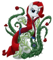 Size: 3527x4000 | Tagged: safe, artist:template93, rarity, g4, batman, crossover, female, high res, poison ivy, solo, vine