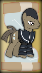 Size: 570x1000 | Tagged: dead source, safe, artist:theevilflashanimator, earth pony, pony, doctor who, ponified, solo, the valeyard, valeyard