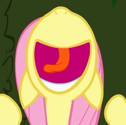 Size: 641x639 | Tagged: safe, edit, edited screencap, screencap, fluttershy, g4, the return of harmony, cropped, female, inverted mouth, screaming, solo, wat