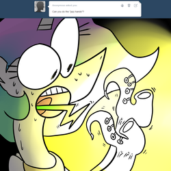 Size: 1000x1000 | Tagged: safe, artist:order border, princess celestia, alicorn, pony, g4, drunk celestia, female, solo, surreal, tumblr, wat