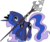 Size: 6128x5126 | Tagged: safe, artist:theonewiththeoctaves, princess luna, g4, absurd resolution, female, simple background, solo, staff