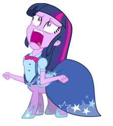 Size: 1500x1678 | Tagged: safe, twilight sparkle, centaur, equestria girls, g4, my little pony equestria girls, centaur twilight, clothes, dress, exploitable meme, female, gala dress, meme, simple background, solo, twiscream, white background