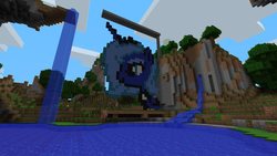 Size: 960x540 | Tagged: safe, artist:aybfim, princess luna, pony, g4, minecraft, minecraft pixel art, pixel art, woona