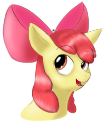 Size: 937x1103 | Tagged: safe, artist:tunderi, apple bloom, earth pony, pony, g4, female, filly, foal, simple background, solo, transparent background