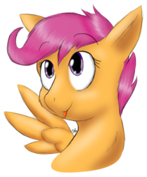 Size: 670x803 | Tagged: safe, artist:tunderi, scootaloo, pegasus, pony, g4, female, filly, foal, simple background, solo, transparent background