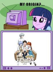 Size: 439x600 | Tagged: safe, twilight sparkle, equestria girls, g4, exploitable meme, neon genesis evangelion, tv meme