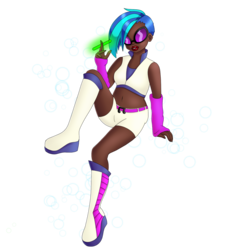 Size: 1600x1600 | Tagged: safe, artist:robynne, dj pon-3, vinyl scratch, equestria girls, g4, glowstick