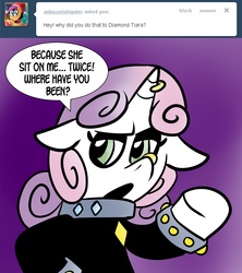 Size: 2400x2700 | Tagged: safe, artist:pembroke, diamond tiara, sweetie belle, g4, chubby diamond, meanie belle, tumblr