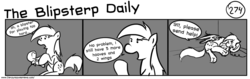 Size: 1280x404 | Tagged: safe, artist:tetrapony, derpy hooves, pegasus, pony, comic:the daily derp, g4, blister, female, mare, the blipsterp daily