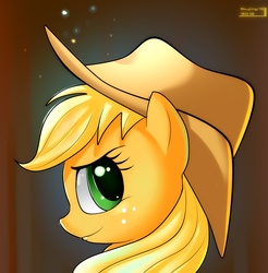 Size: 1044x1061 | Tagged: dead source, safe, artist:skyart301, applejack, g4, female, profile, solo