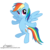 Size: 2000x2000 | Tagged: safe, artist:vird-gi, rainbow dash, g4, female, incoming hug, simple background, solo, transparent background, vector