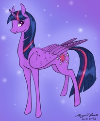 Size: 1158x1404 | Tagged: safe, artist:abigailjarvis, twilight sparkle, alicorn, pony, g4, female, mare, solo, twilight sparkle (alicorn)