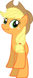 Size: 1447x3421 | Tagged: safe, edit, applejack, earth pony, pony, g4, armpony, bipedal, female, simple background, solo, vector, white background