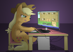 Size: 3507x2480 | Tagged: safe, artist:crispokefan, applejack, g4, female, minecraft, solo