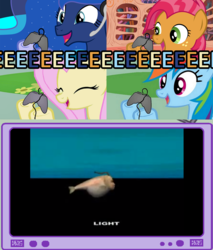 Size: 782x918 | Tagged: safe, babs seed, fluttershy, princess luna, rainbow dash, pegasus, pony, gamer luna, g4, exploitable meme, female, gamer babs, gamer meme, gamerdash, gamershy, mare, meme, seaman, the freelance astronauts, tv meme