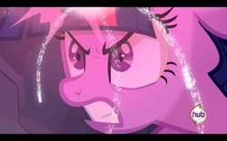 Size: 1920x1200 | Tagged: safe, screencap, twilight sparkle, a canterlot wedding, g4, angry, female, glare, gritted teeth, hub logo, letterboxing, magic, rage, solo