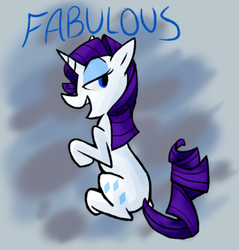 Size: 500x522 | Tagged: safe, artist:ghost, rarity, g4, fabulous, female, solo