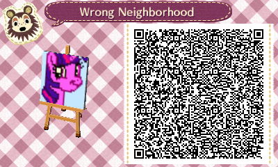 #353213 - safe, twilight sparkle, g4, 3ds, animal crossing, qr code ...