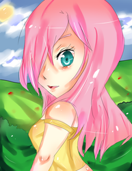 Size: 800x1037 | Tagged: safe, artist:k-chan619, fluttershy, human, g4, female, humanized, solo