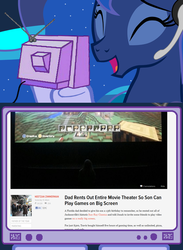 Size: 563x769 | Tagged: safe, princess luna, gamer luna, g4, exploitable meme, tv meme