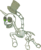 Size: 576x695 | Tagged: safe, artist:bubsakavermin, oc, oc only, oc:skelly bones, pony, hat, mr. bones, ponified, simple background, skeleton, solo, spooky, the ride never ends, top hat, transparent background