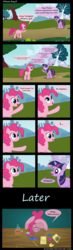 Size: 4000x13671 | Tagged: safe, artist:synthrid, pinkie pie, twilight sparkle, g4, comic, pulp fiction, reference
