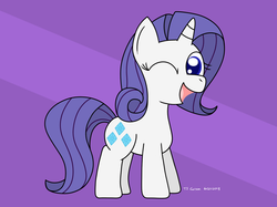 Size: 1323x990 | Tagged: safe, artist:toonboy92484, rarity, g4, female, filly, filly rarity, solo