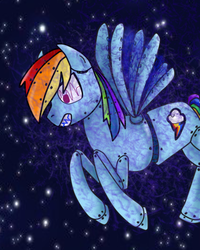 Size: 2000x2500 | Tagged: safe, artist:creepyvivichan, rainbow dash, robot, g4, female, solo