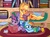 Size: 3821x2853 | Tagged: safe, artist:graystripe64, applejack, rainbow dash, twilight sparkle, alicorn, pony, g4, book, fanfic, fanfic art, fanfic cover, female, lesbian, mare, polyamory, reading, ship:appledash, ship:appledashlight, ship:twidash, ship:twijack, shipping, smoothie, tea, twilight sparkle (alicorn)