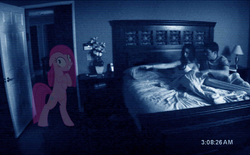 Size: 2000x1241 | Tagged: safe, pinkie pie, ghost, ghost pony, g4, paranormal activity, pinkamena diane pie, see-through