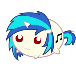 Size: 1000x1000 | Tagged: safe, artist:mintyscratch, dj pon-3, vinyl scratch, g4, chubbie, cute, female, solo