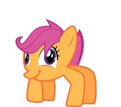 Size: 3468x3058 | Tagged: safe, artist:rainbowb4sh, scootaloo, crab pony, g4, female, simple background, solo, transparent background, vector, wat