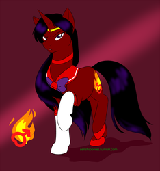 Size: 800x855 | Tagged: safe, artist:kourabiedes, pony, hino rei, ponified, sailor mars, sailor moon (series), solo
