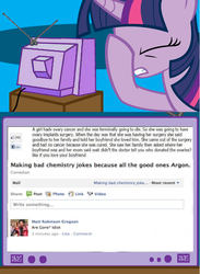 Size: 563x771 | Tagged: safe, twilight sparkle, g4, biology, chemistry, compilation, exploitable meme, facebook, facehoof, fail, meme, missing the point, seems legit, stupidity, text, tv meme, wat