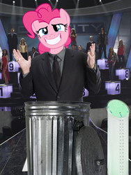 Size: 350x466 | Tagged: safe, pinkie pie, g4, into the trash it goes, trash can