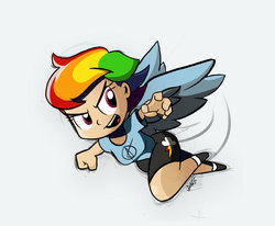 Size: 800x658 | Tagged: dead source, safe, artist:adamrbi, rainbow dash, human, g4, female, humanized, solo