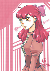 Size: 1748x2480 | Tagged: safe, artist:mr.sardine, apple bloom, human, g4, female, humanized, solo