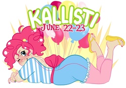 Size: 1280x898 | Tagged: safe, artist:glasmond, pinkie pie, human, g4, balloon, female, humanized, kallisti, nail polish, solo