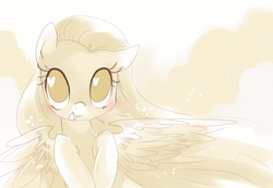 Size: 650x450 | Tagged: dead source, safe, artist:loyaldis, fluttershy, pegasus, pony, g4, female, heart eyes, solo, wingding eyes